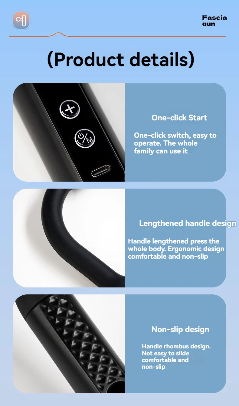 2025 Smart Fascia Gun Electric Massager